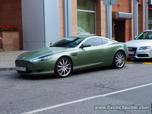 Aston Martin DB9 spotted in Moscow, Russia