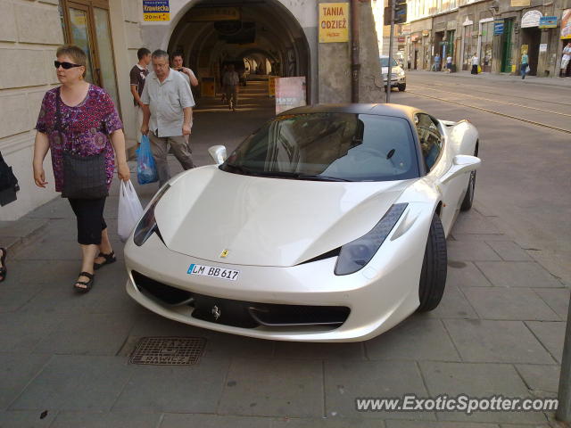 Ferrari 458 Italia spotted in Cracow, Poland