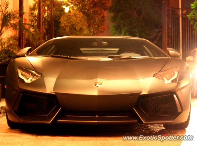 Lamborghini Aventador spotted in Los Angeles, California
