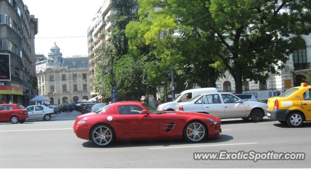 Mercedes SLS AMG spotted in Bucharest, Romania