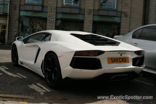 Lamborghini Aventador spotted in Edinburgh, United Kingdom