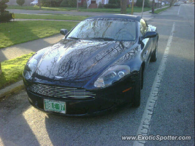 Aston Martin DB9 spotted in Woodmere, New York