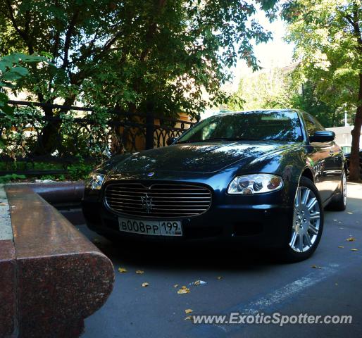 Maserati Quattroporte spotted in Moscow, Russia