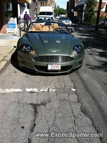 Aston Martin DBS spotted in Newton Centre, Massachusetts