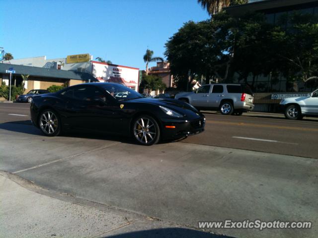 Ferrari California spotted in La Jolla, California