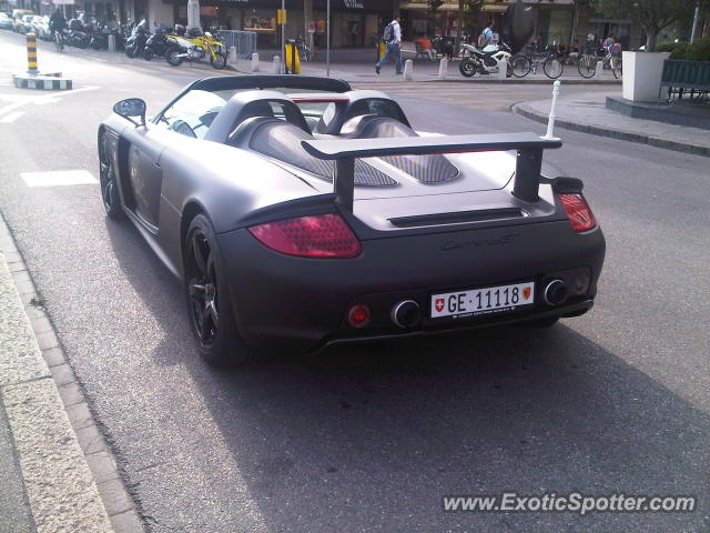 Porsche Carrera GT spotted in Geneva, Switzerland