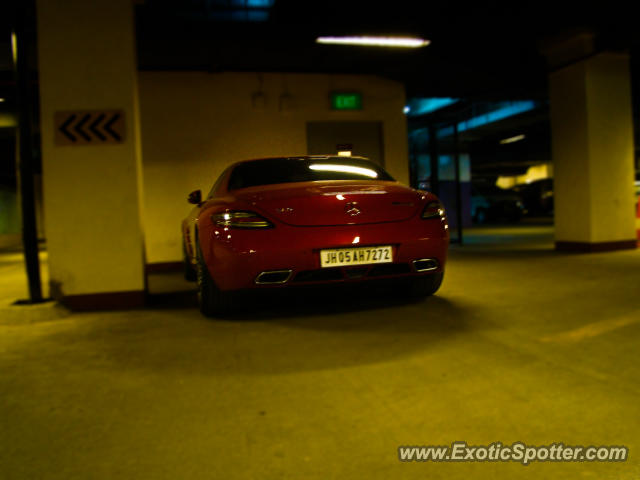 Mercedes SLS AMG spotted in New Delhi, India