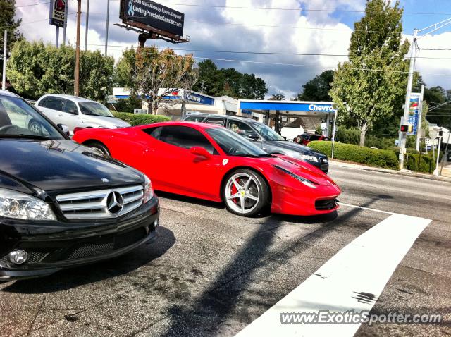 Ferrari 458 Italia spotted in Atlanta, Georgia