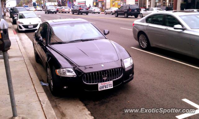 Maserati Quattroporte spotted in Brentwood Los Angeles, California