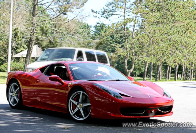 Ferrari 458 Italia spotted in Saratoga Springs, New York