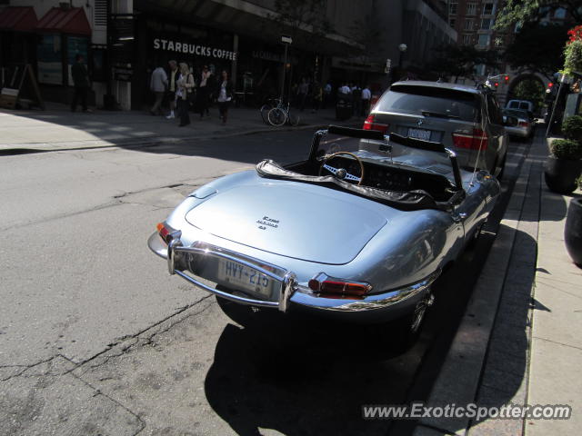 Jaguar E-Type spotted in Toronto, Canada