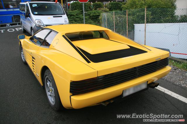 Ferrari Testarossa spotted in Livergnano;BOLOGNA, Italy