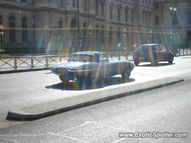 Jaguar E-Type spotted in Paris, France