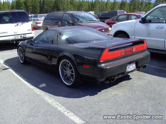 Acura NSX spotted in Yellowstone National Park, Wyoming