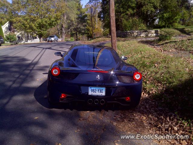 Ferrari 458 Italia spotted in Falls Village, Connecticut