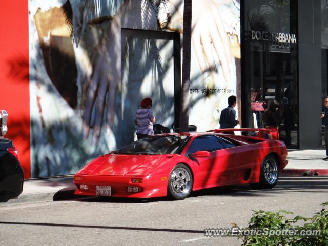 Lamborghini Diablo spotted in Beverly Hills, California