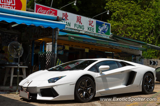 Lamborghini Aventador spotted in Hong Kong, China