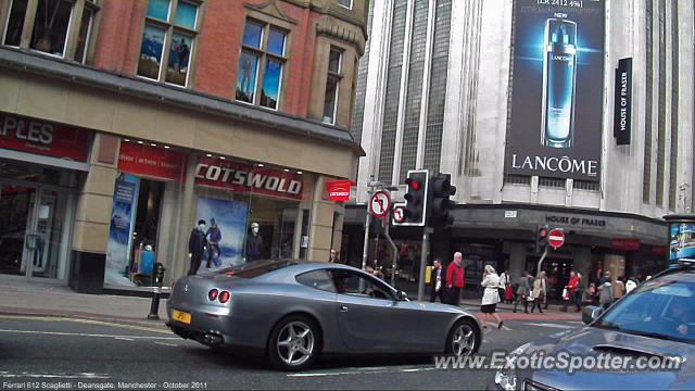 Ferrari 612 spotted in Manchester, United Kingdom