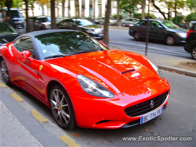 Ferrari California spotted in Paris, France