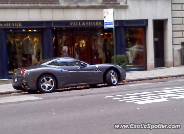 Ferrari California spotted in New York City, New York