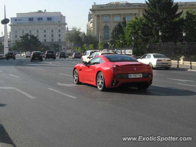 Ferrari California spotted in Bucharest, Romania