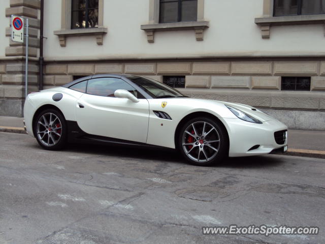 Ferrari California spotted in Zurich, Switzerland