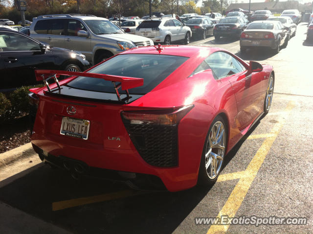 Lexus LFA spotted in Westmont, Illinois