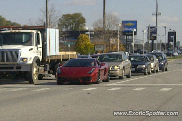 Lamborghini Gallardo spotted in Westmont, Illinois