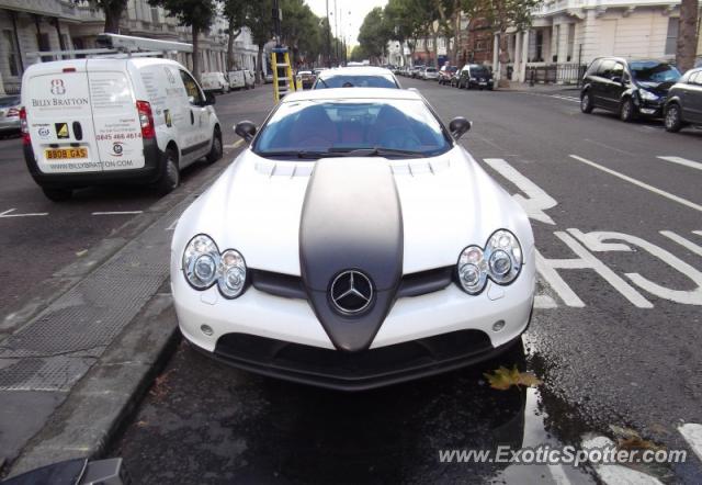 Mercedes SLR spotted in London, United Kingdom