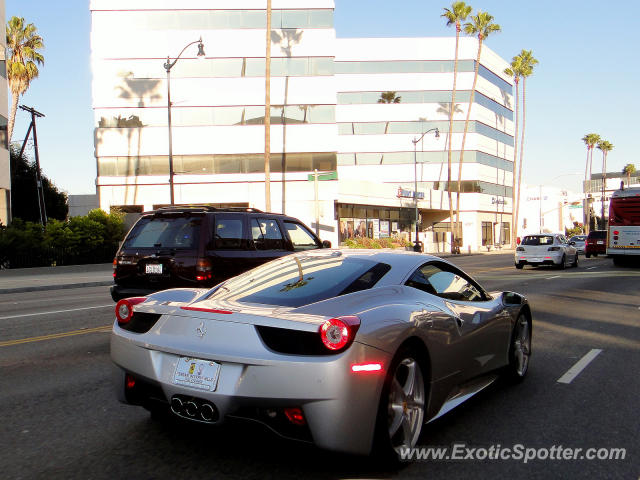 Ferrari 458 Italia spotted in Beverly Hills, California
