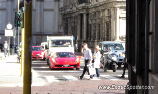 Ferrari 458 Italia spotted in M I L A NO, Italy