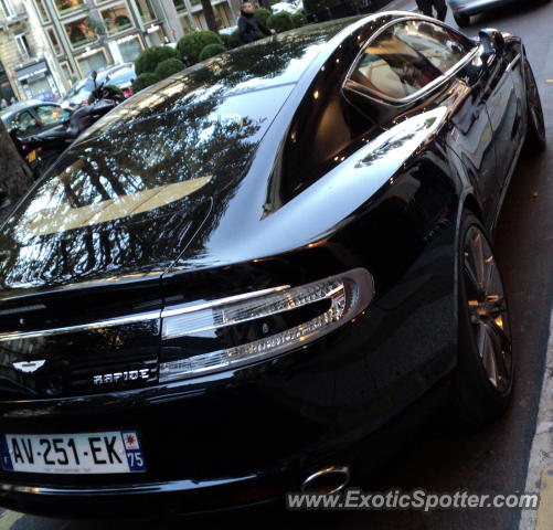 Aston Martin Rapide spotted in Paris, France