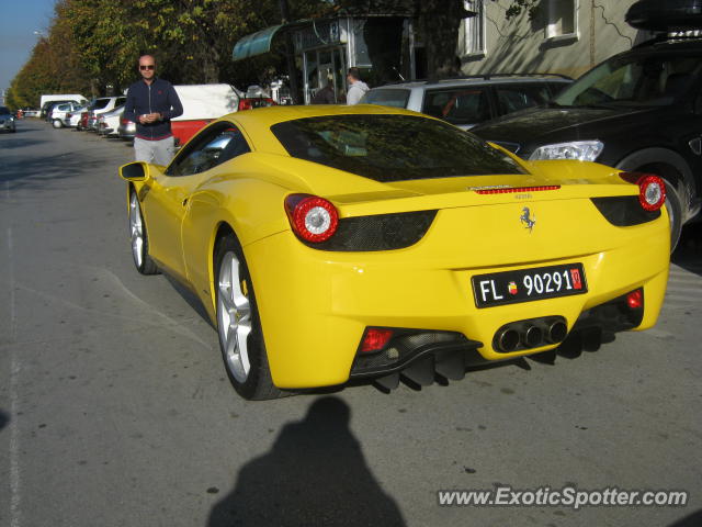 Ferrari 458 Italia spotted in Ohrid, Macedonia