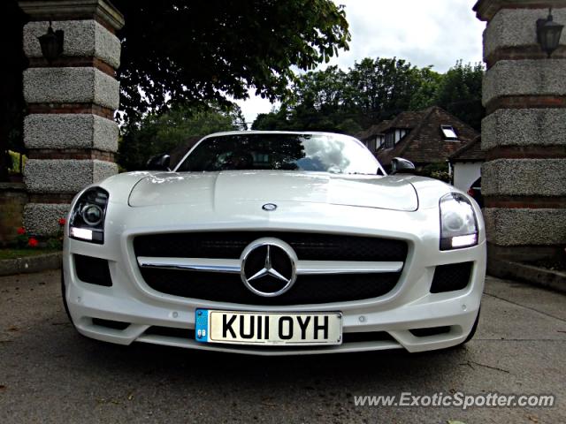 Mercedes SLS AMG spotted in Hertfordshire, United Kingdom
