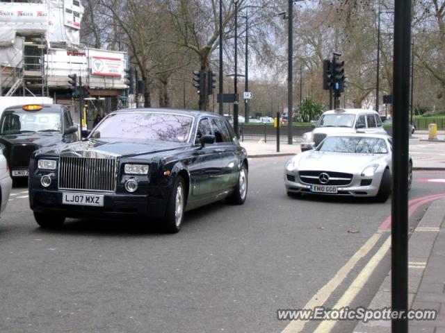Mercedes SLS AMG spotted in London, United Kingdom