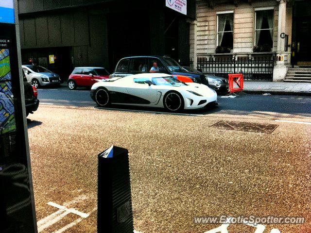 Koenigsegg Agera R spotted in London, United Kingdom