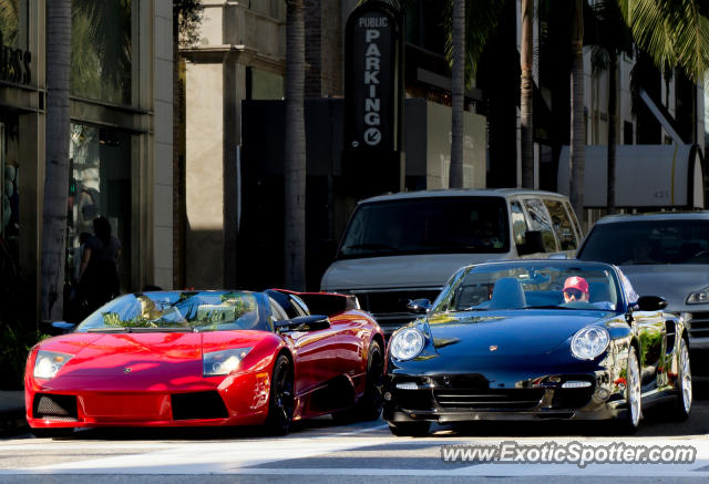 Lamborghini Murcielago spotted in Beverly Hills, California