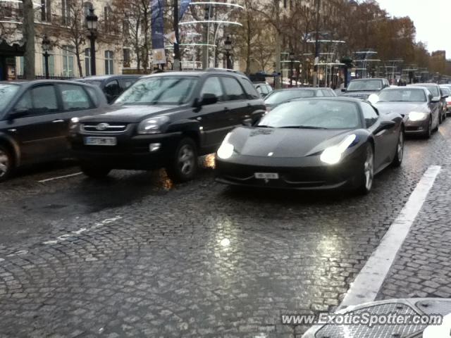 Ferrari 458 Italia spotted in Paris, France