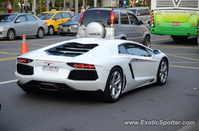 Lamborghini Aventador spotted in Taipei, Taiwan