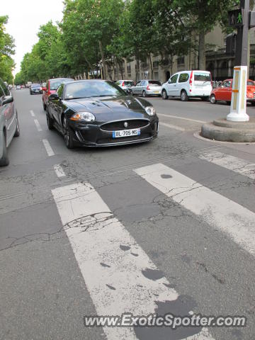 Jaguar XKR-S spotted in Paris, France