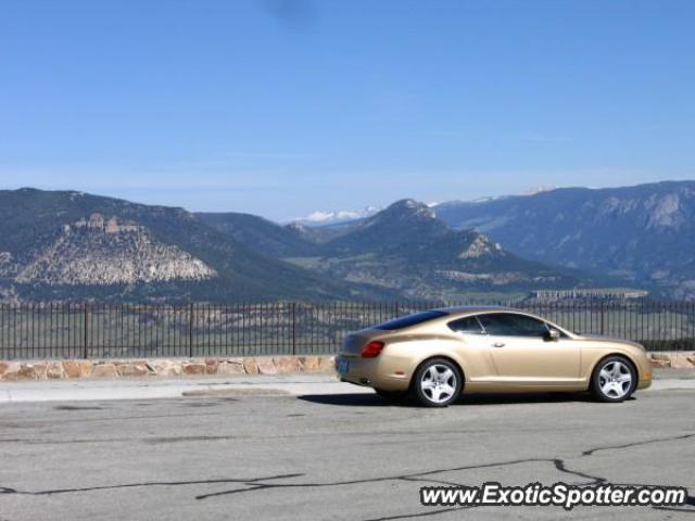 Bentley Continental spotted in Yellowstone, Wyoming