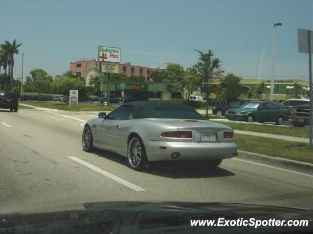 Aston Martin DB7 spotted in Miami, Florida