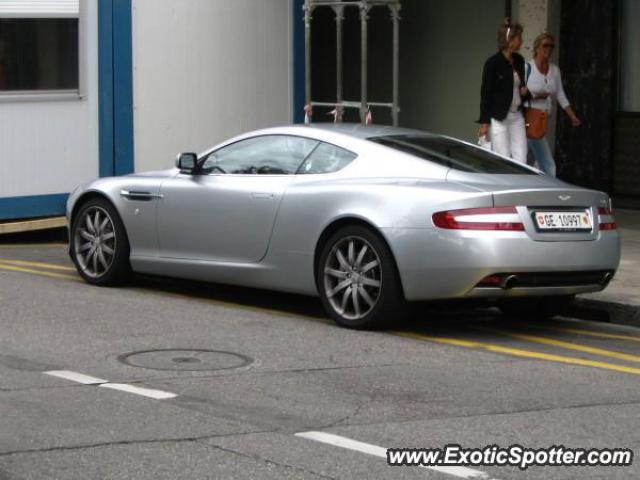 Aston Martin DB9 spotted in Geneva, Switzerland