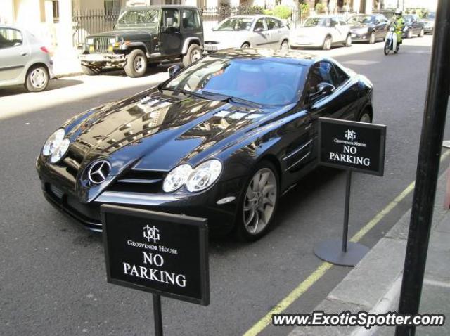 Mercedes SLR spotted in London, United Kingdom