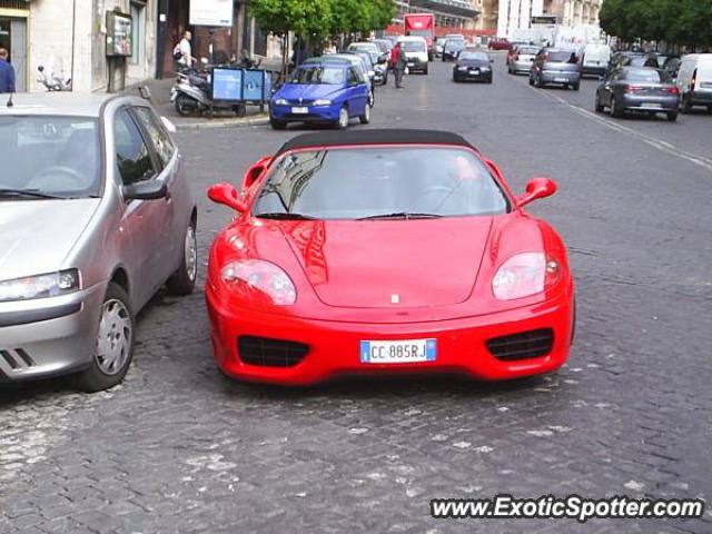 Ferrari 360 Modena spotted in Roma, Italy