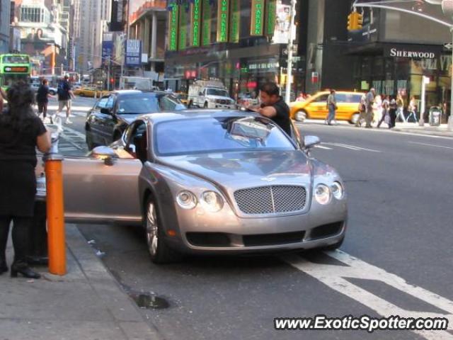 Bentley Continental spotted in Times Square, New York, New York