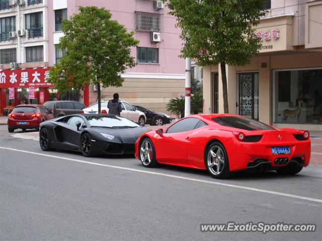 Lamborghini Aventador spotted in Chengdu,Sichuan, China