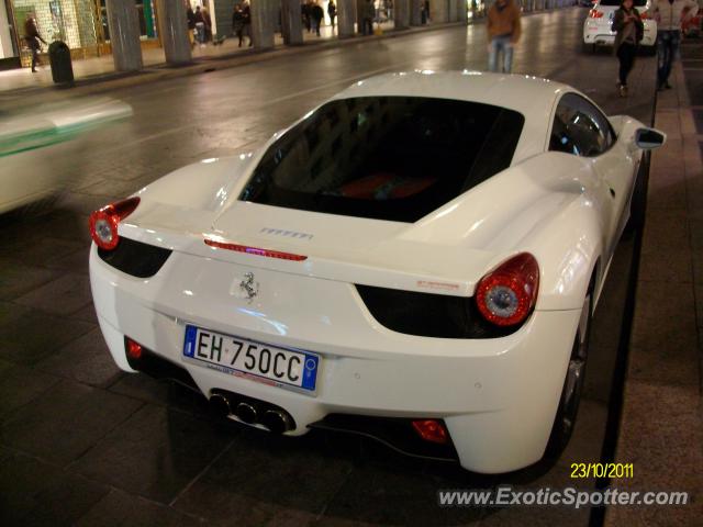 Ferrari 458 Italia spotted in Turin, Italy