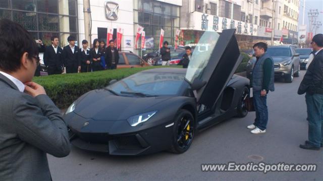 Lamborghini Aventador spotted in Chengdu,Sichuan, China