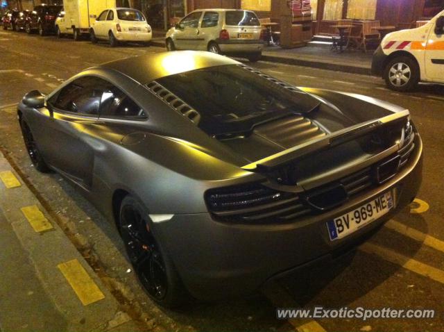 Mclaren MP4-12C spotted in Paris, France